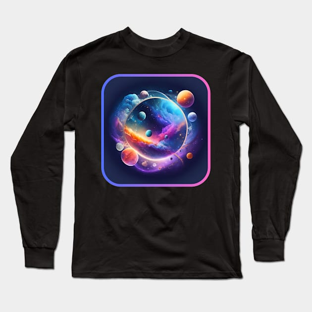 Space and Science Long Sleeve T-Shirt by Tip Top Ideas